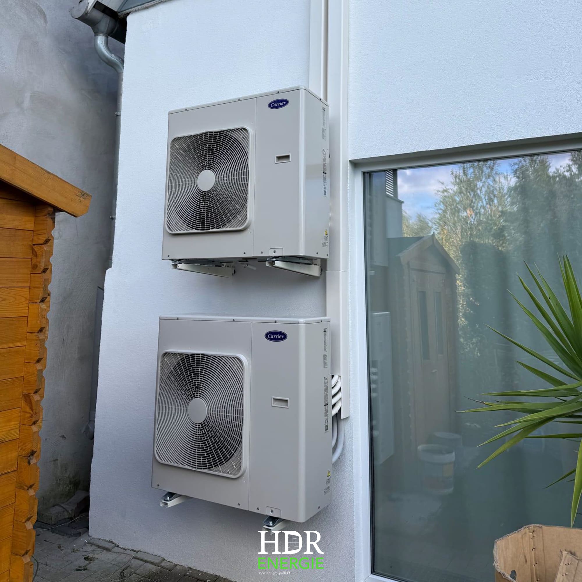 Installation climatisation – habitation – 2 Tri-split 10kW Carrier