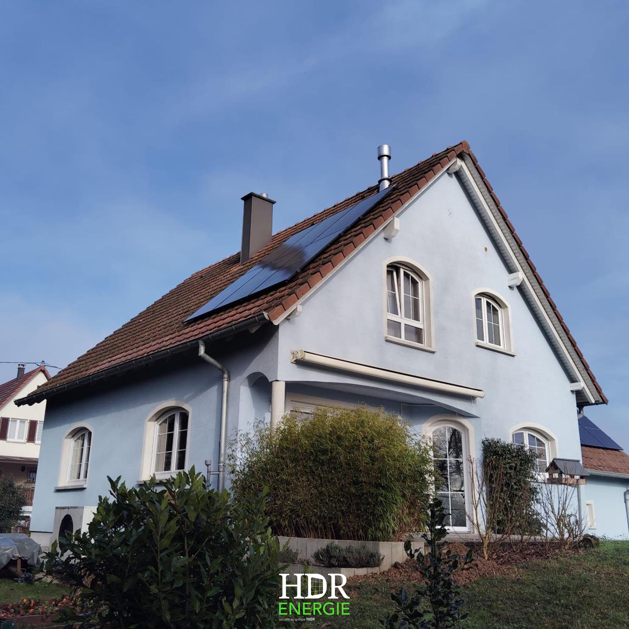 Installation photovoltaïque – sur toiture –  6 kWc + batterie de stockage Huawei – LUNA2000-7-S1 + Borne de recharge IRVE