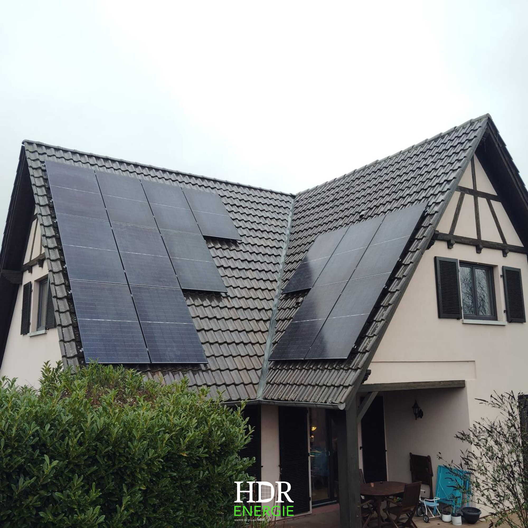 Installation photovoltaïque – sur toiture de maison – 7 kWc + batterie de stockage Huawei – LUNA2000-7-S1