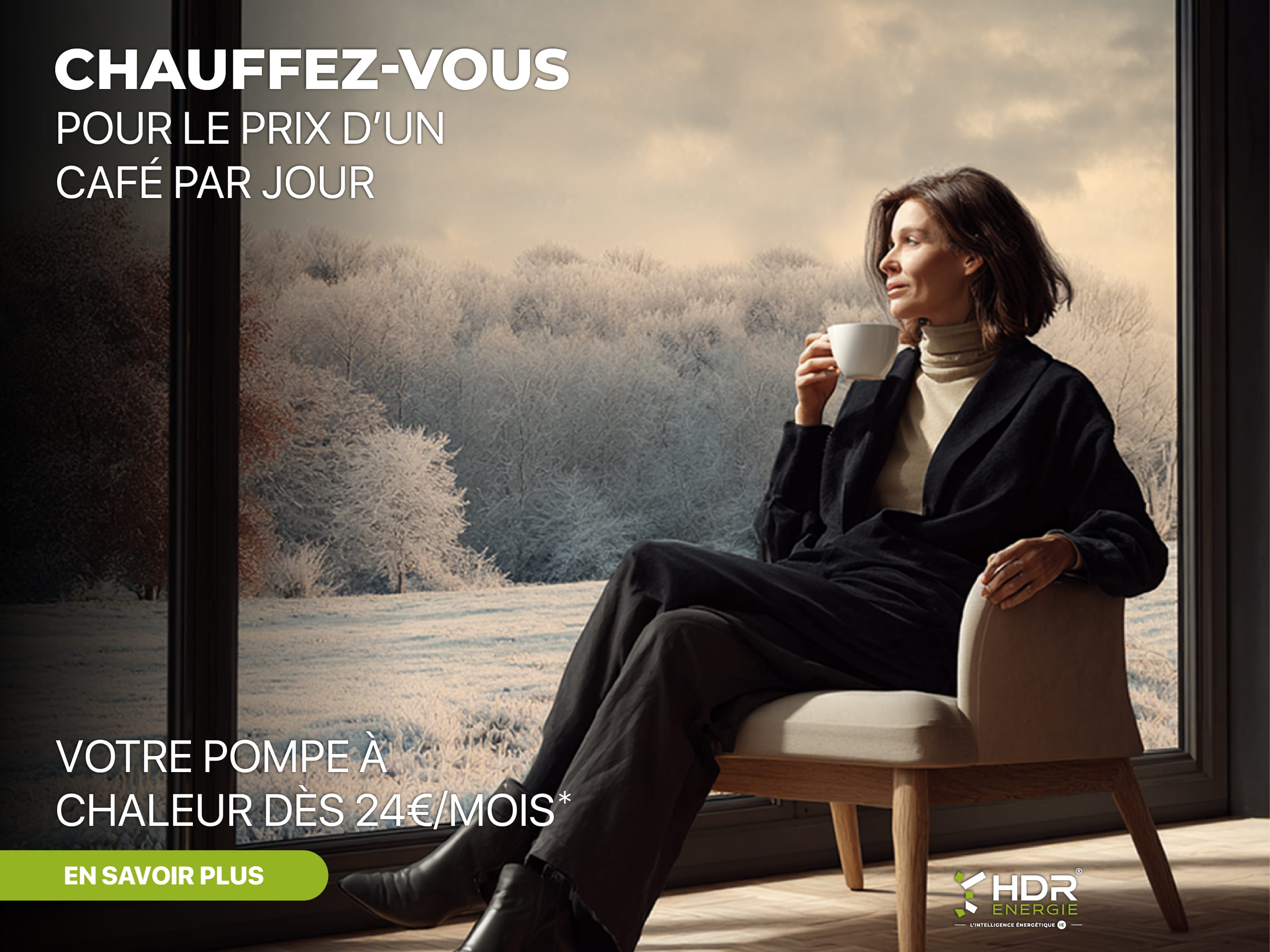 HDR Energie - Chauffez-vous pour le prix d'un café par jour - Pompe à chaleur