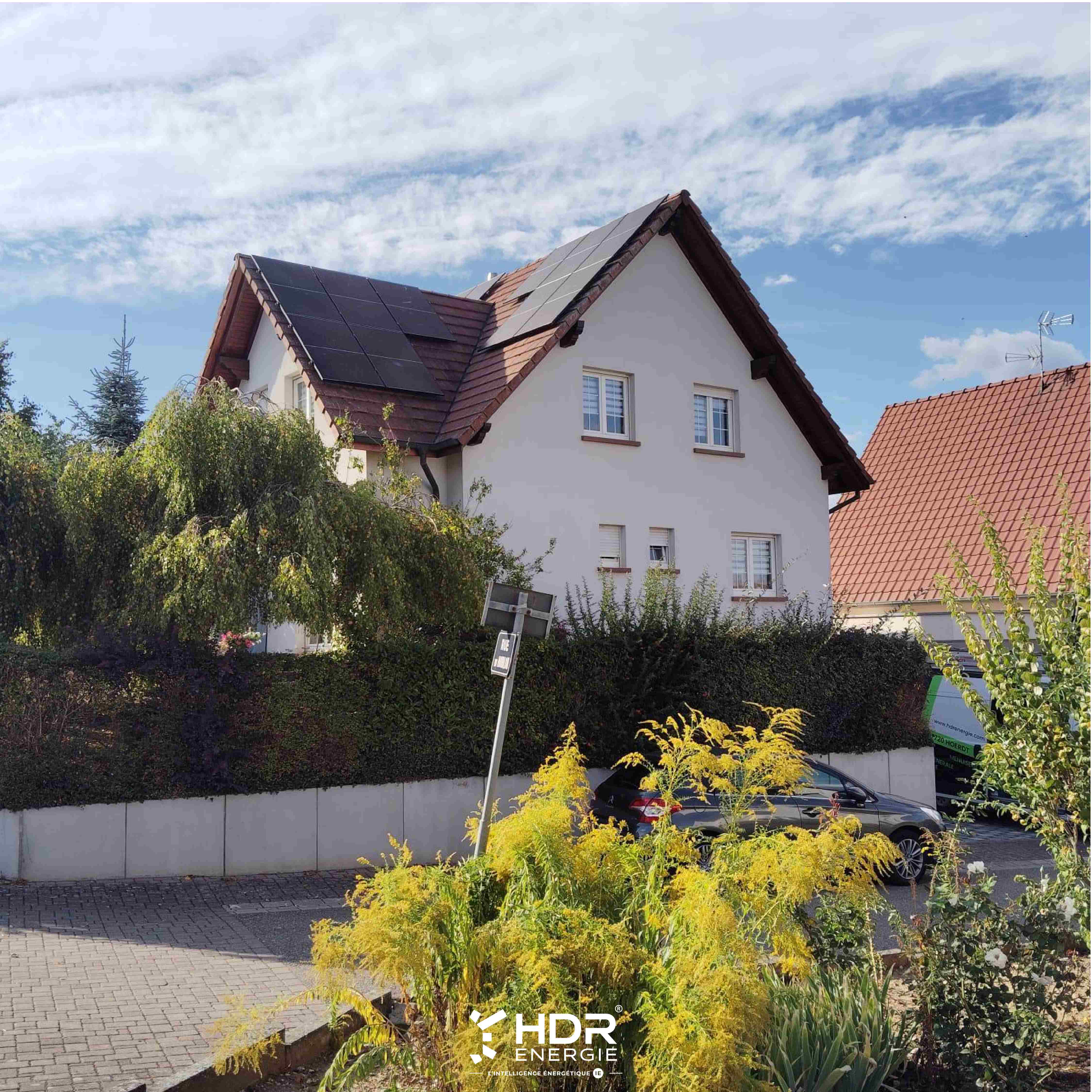 Installation solaire – sur toiture + batterie de stockage Atmoce