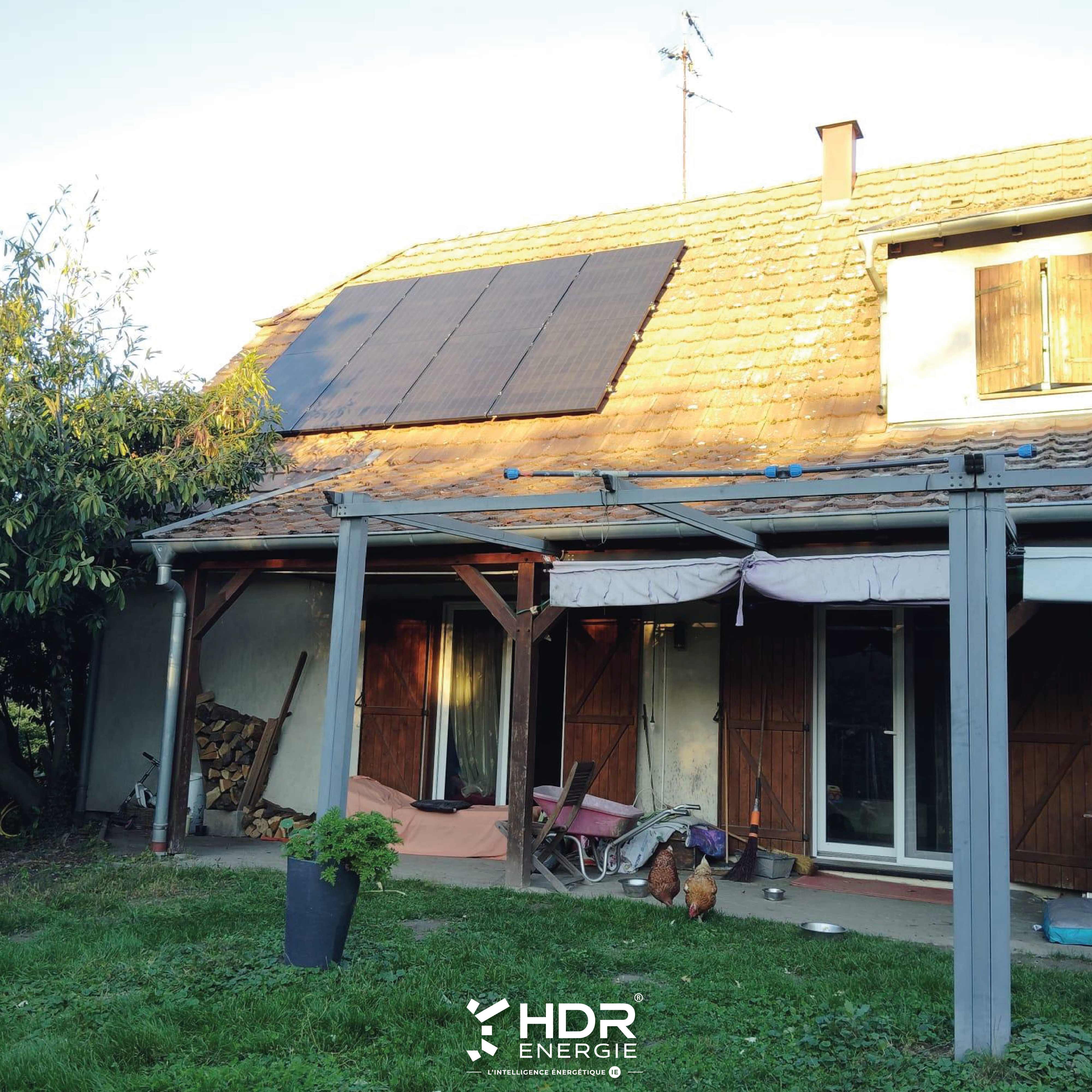 Installation solaire – sur toiture + batterie de stockage GoodWe