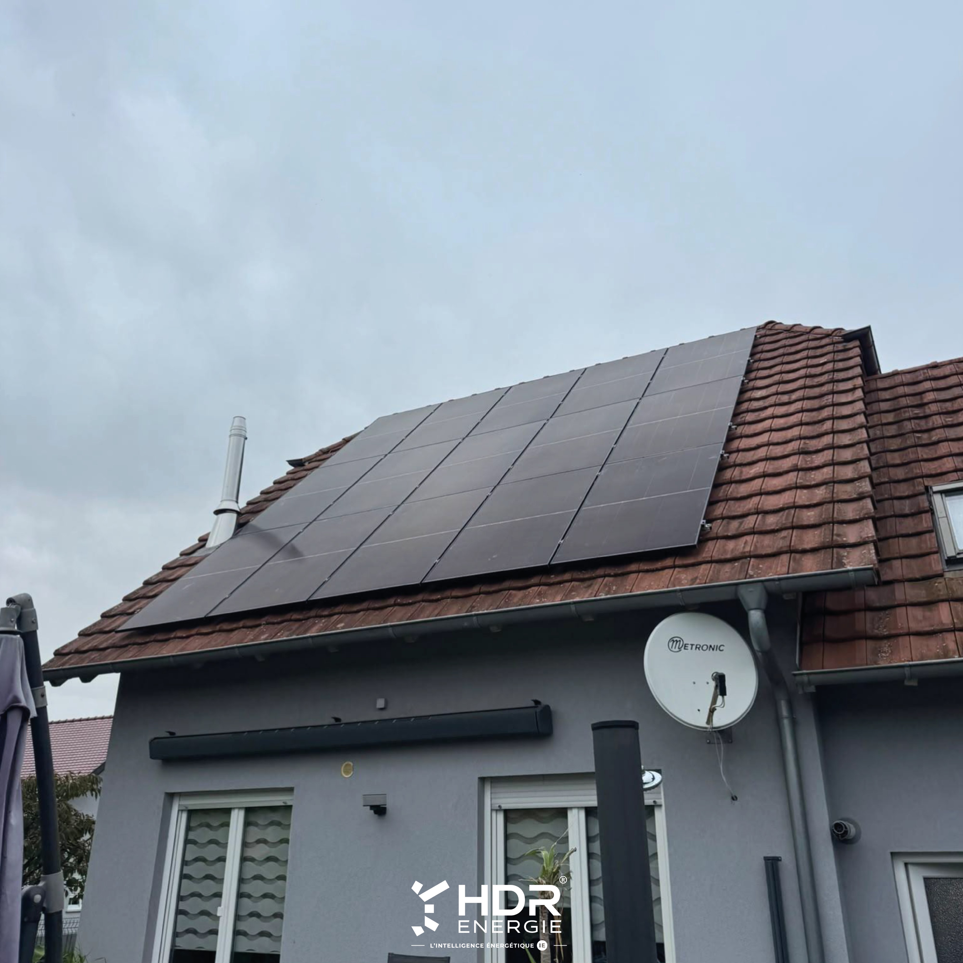 Installation solaire – sur toiture + batterie de stockage GoodWe