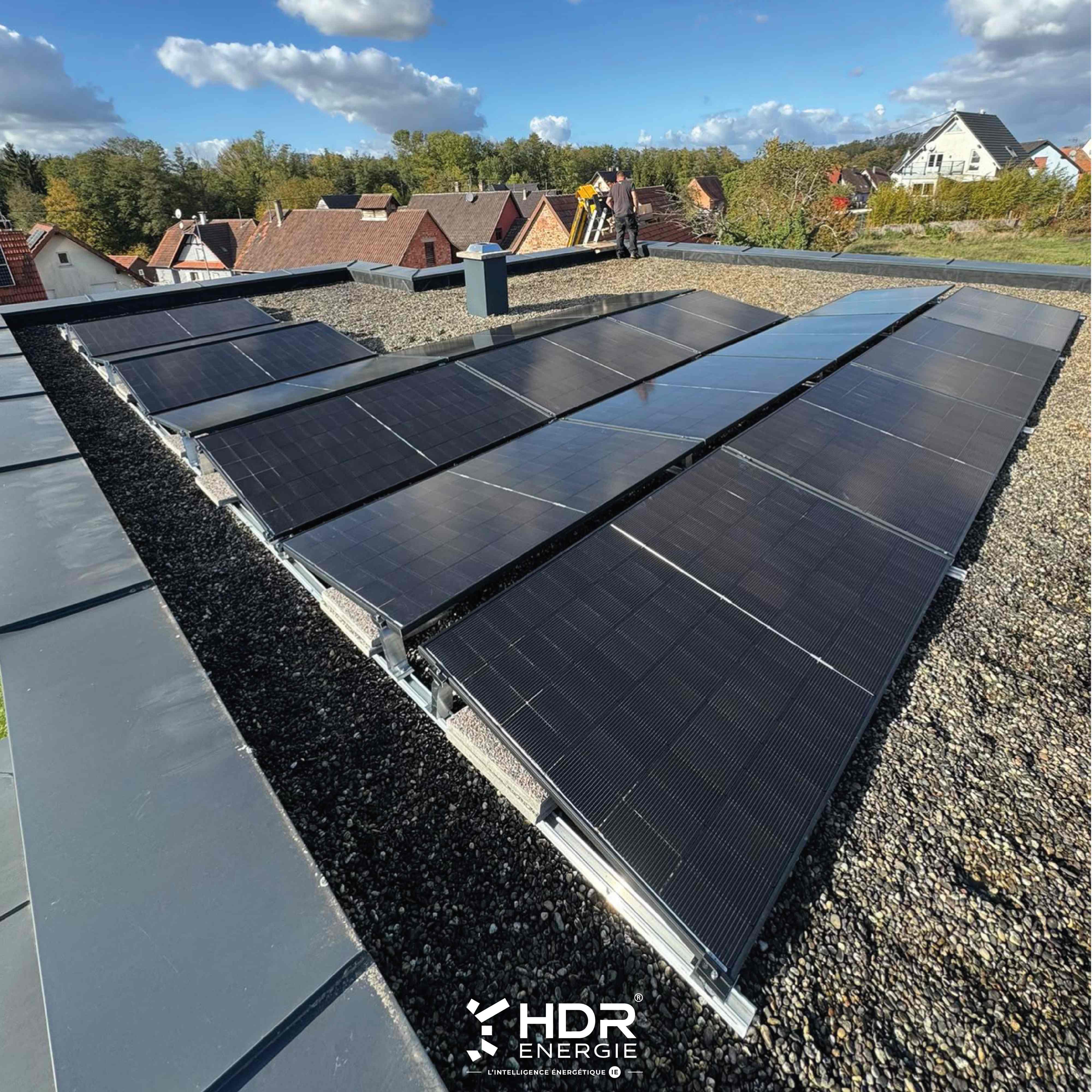 Installation solaire – sur toiture + batterie de stockage GoodWe